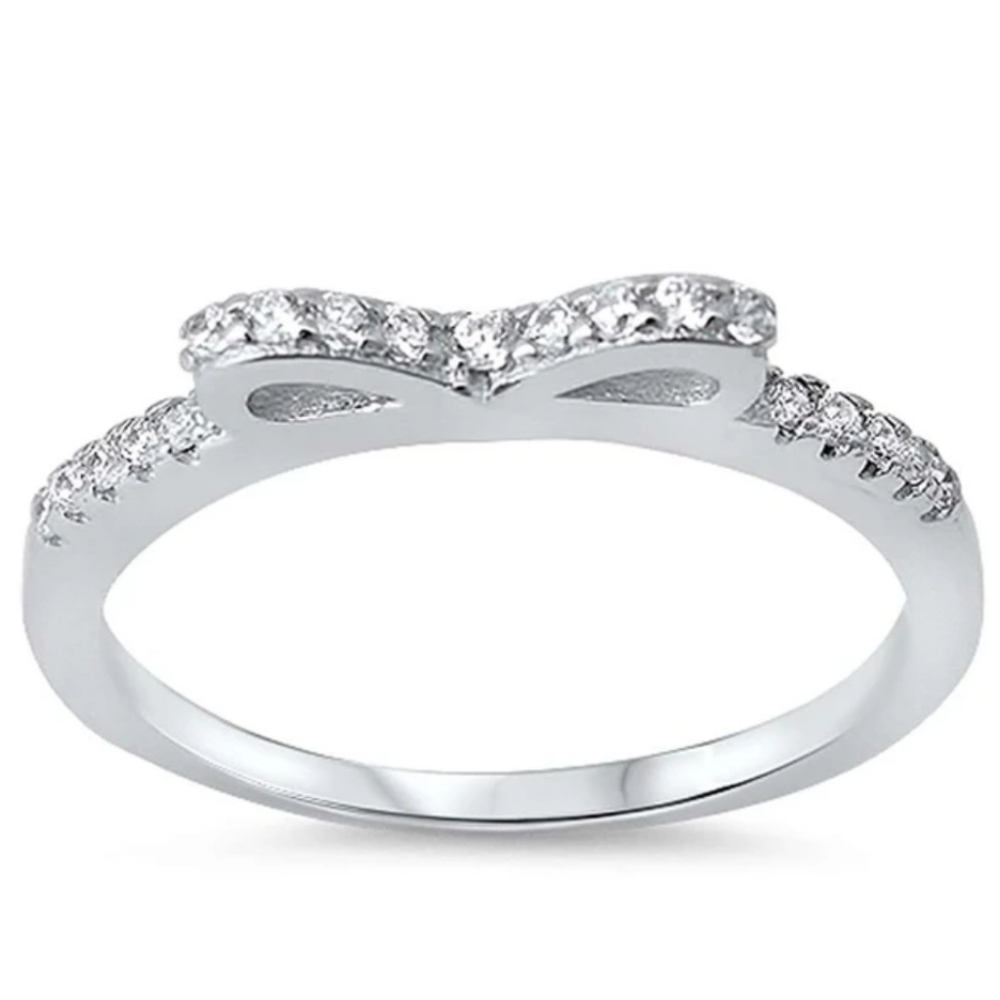 Balerina Ribbon Dainty Ring - Picture 2 of 6